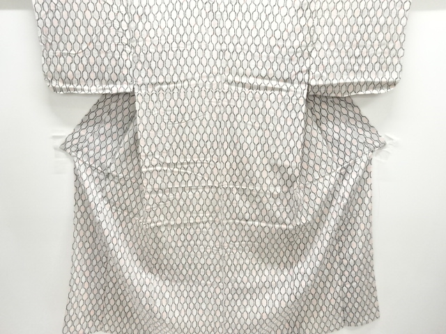 大正ロマン　抽象模様単衣着物